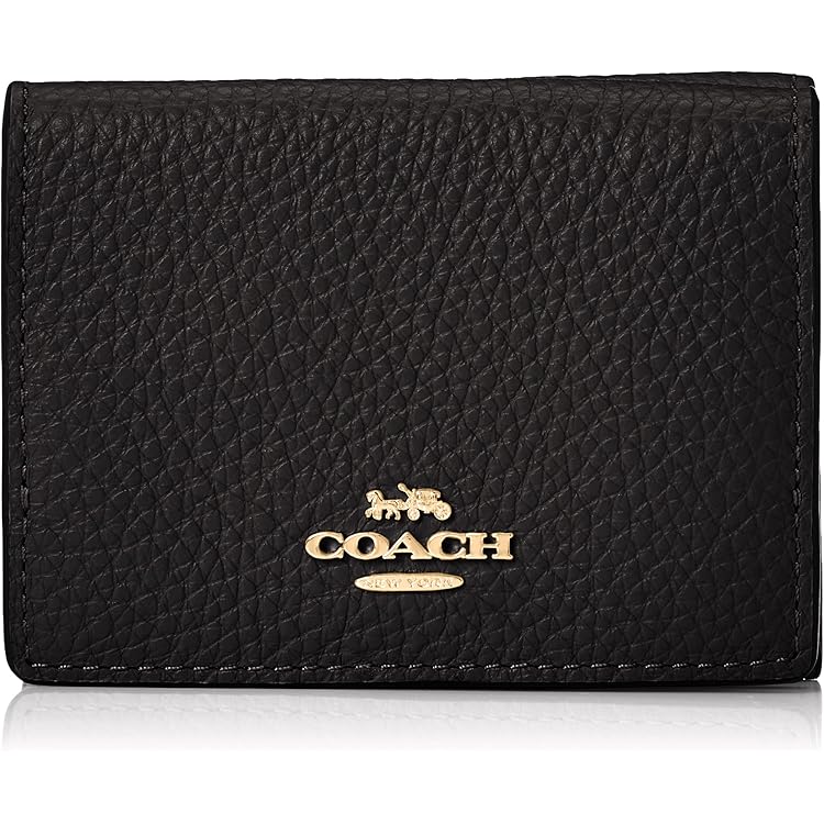 Amazon | [コーチ] アウトレット 三つ折り財布 ミニ財布 ブラック